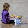 Bucket and Spade Girl by Jim Bullock