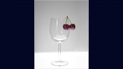 Cherries and Glass by Jim Bullock