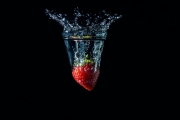 Splash Of Strawberry by John Knight