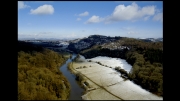 Spring Snow at Symonds Yat by Martin D. Dent