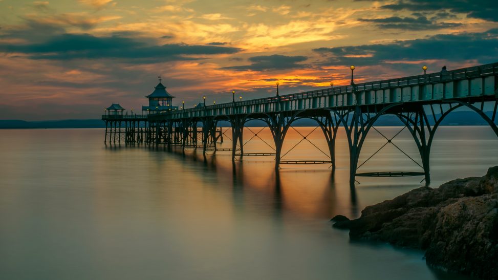 Dusk at Clevedon by Dave Young